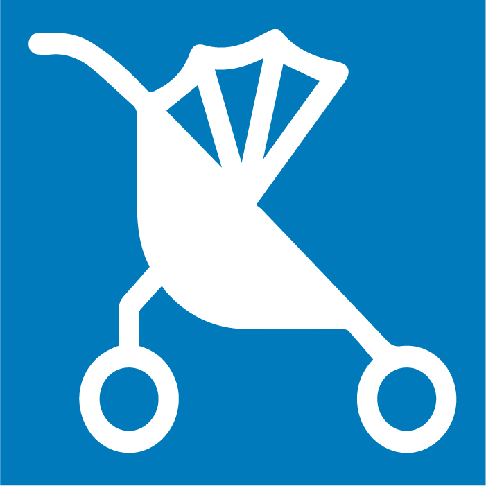 Stroller parking is available
